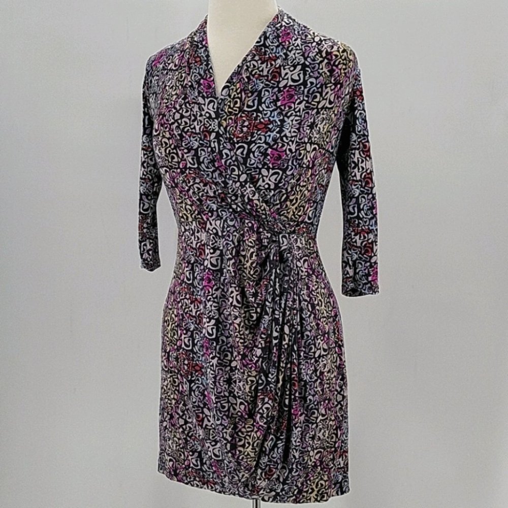 Catherine Malandrino Silk Surplice Mini Dress Size XS